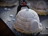 Igloos sur la banquise - entremets individuels kiwi –chocolat