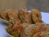 Madeleine au chorizo, petits pois