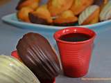 Madeleines sur coque en chocolat