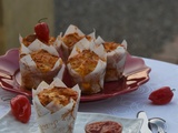 Muffins au pain rassis & chorizo & tomates cerise