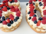 Number cake vanille et fruits rouges