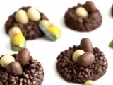 Petits nids croustillants en chocolat pour Pâques