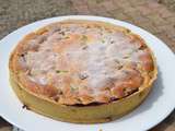 Tarte aux myrtilles et à la rhubarbe