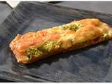 Tarte fine aux Courgettes, chorizo et Fromage ail et fines herbes