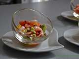 Verrine avocat crevette agrume