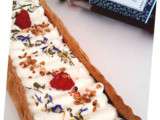 Tarte coco-framboises