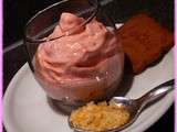 Mousse de fromage blanc a la fraise