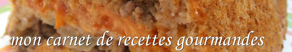 Recettes de mon carnet de recettes gourmandes