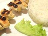 Brochettes de poulet marinees au citron