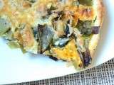 Quiche aux carottes bettes et haricots coco plats