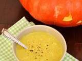 Soupe de citrouille marrons