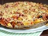 Tarte ratatouille lardons