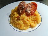 Risotto au chorizo et parmesan