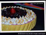 Entremet aux fruits rouges meringué