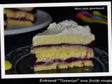 Entremet  Tiramisu  aux fruits rouges