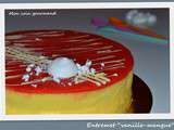 Entremet  vanille-mangue 