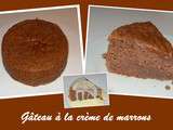 Gâteau à la crème de marrons