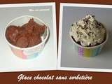 Glace chocolat sans sorbetière