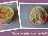 Glace vanille sans sorbetière