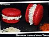 Macarons au parmesan et piment d'Espelette