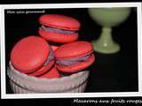 Macarons aux fruits rouges