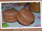 Macarons  chocolat au lait - caramel 