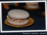 Macarons  chocolat-praliné 