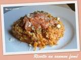 Risotto au saumon fumé