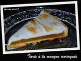 Tarte à la mangue meringuée