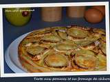 Tarte aux pommes et au fromage de chèvre