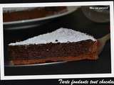 Tarte fondante tout chocolat