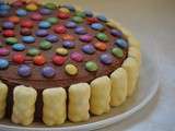 Gâteau d'anniversaire oursons et smarties