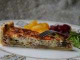 Quiche aux blettes et aux lardons (+salade de mizuna)