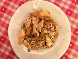 Poulet aux abricots et quinoa