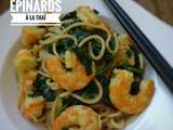 One Pot Pasta Gambas Épinards Thaï