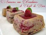 Savarins aux Framboises - Lait de Coco