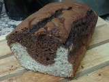 Cake marbré choco-noisettes