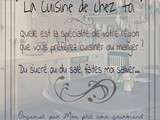 Concours :  La Cuisine de chez toi 