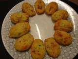 Madeleines chorizo et basilic