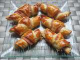 Mini-croissants jambon et fromage