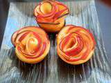 Roses de pommes à la confiture d’abricots