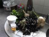 Moules a la creme curry frites