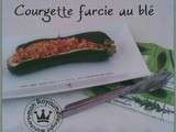 Courgette farcie au blé