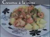 Crevettes à la crème