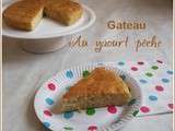 Gateau au yaourt pêche