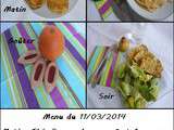 Menu du 11/03/2014