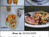 Menu du 12/03/2014