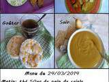 Menu du 24/03/2014