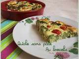 Quiche sans pâte au brocolis weight watchers