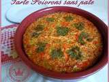 Tarte poivrons sans pate (weight watchers)